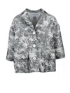 Douuod Oversized Brocade Jacket In Multi