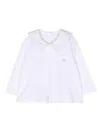 Douuod Peter Pan-collar Cotton Blouse In White