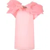 DOUUOD PINK DRESS FOR GIRL WITH BOWS