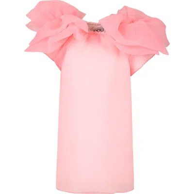 Douuod Kids' Pink Dress For Girl With Bows