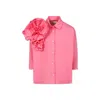 Douuod Long-sleeved Shirt In Fuchsia
