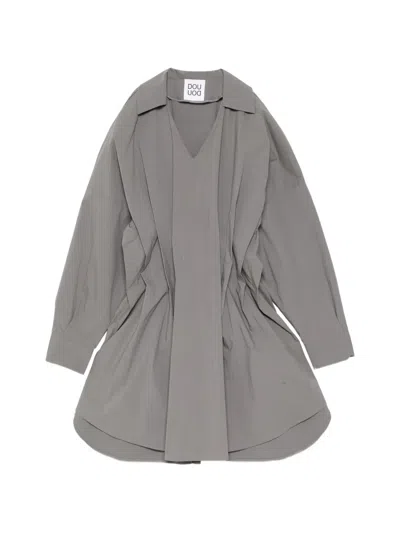 Douuod Kids' Pleated Dress In Gray
