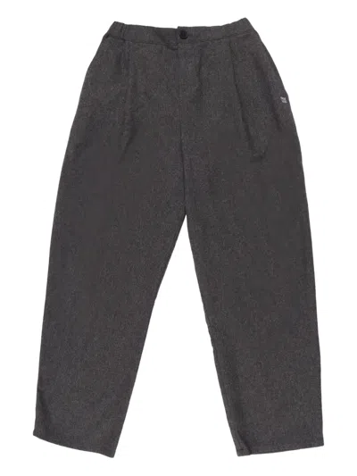 Douuod Kids' Pleated-front Trousers In Gray