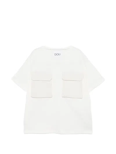 Douuod Kids' Pocket T-shirt In White