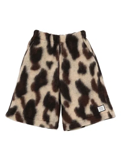 Douuod Kids' Printed Shorts In Black