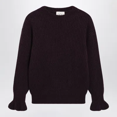 Douuod Purple Mélange Wool Blend Sweater