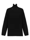 Douuod Rame High-neck Sweater In Black