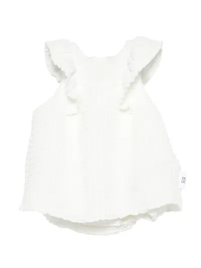 Douuod Babies' Ruffled-detail Dress In Neutral