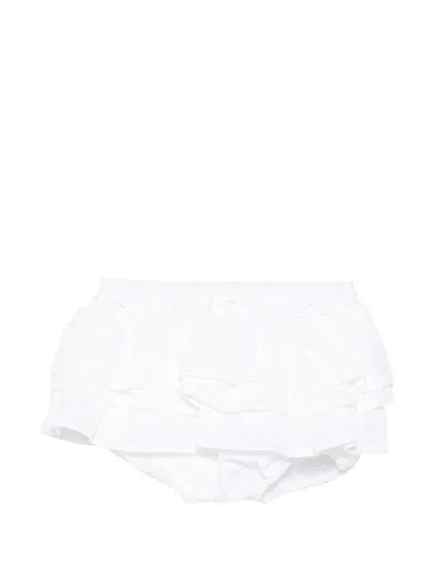 Douuod Babies' Ruffled Tiered Cotton Skirt In White