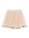 Douuod Sequin Embellished Skirt In Neutrals