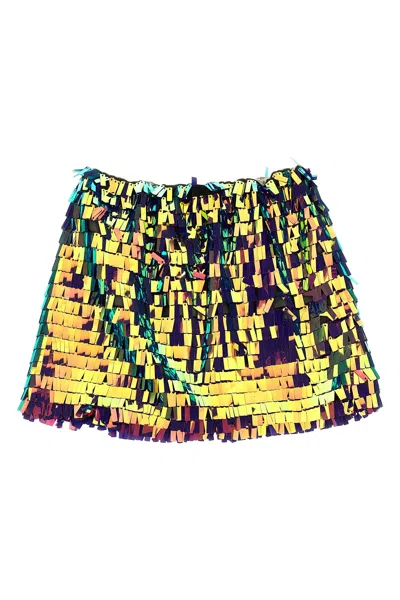 Douuod Sequin Miniskirt In Multi