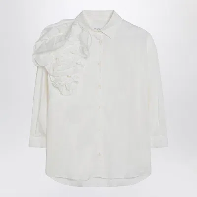Douuod Shirt Capriola Ivory With Pink In White