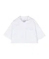 Douuod Short-sleeve Cotton Shirt In White