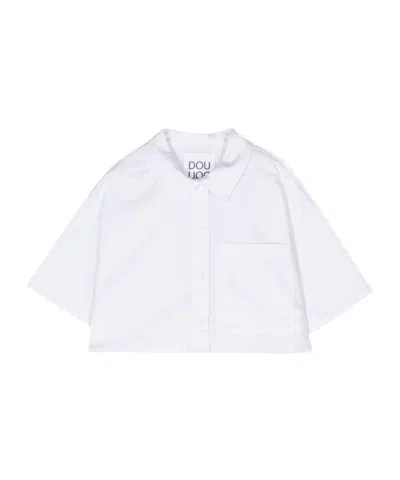 DOUUOD DOUUOD KIDS BUTTONED SHORT-SLEEVED SHIRT