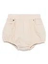 Douuod Logo-embroiderede Shorts In Beige