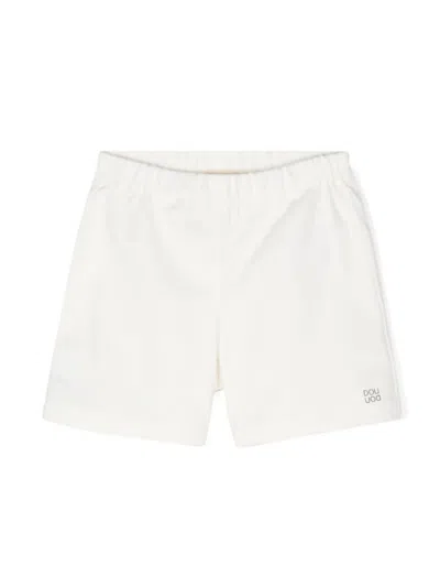 Douuod Babies' Shorts Con Stampa In Cream