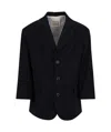 Douuod Single-breasted Blazer In Black