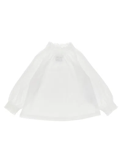 Douuod Smock Stitch T-shirt In White