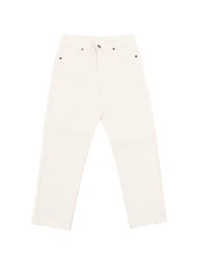 Douuod Kids' Straight-leg Trousers In White