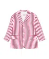 Douuod Striped Blazer In Pink