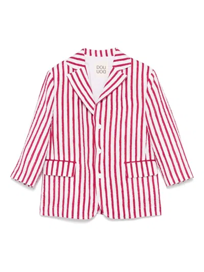 Douuod Kids' Striped Blazer In White