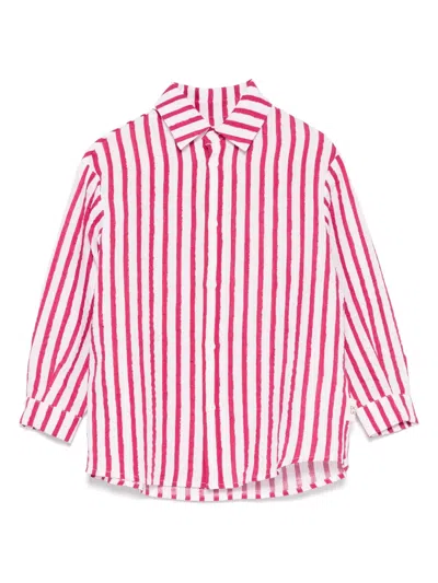 Douuod Kids' Striped Shirt In White