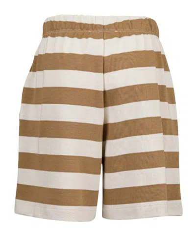 Douuod Striped Shorts In White