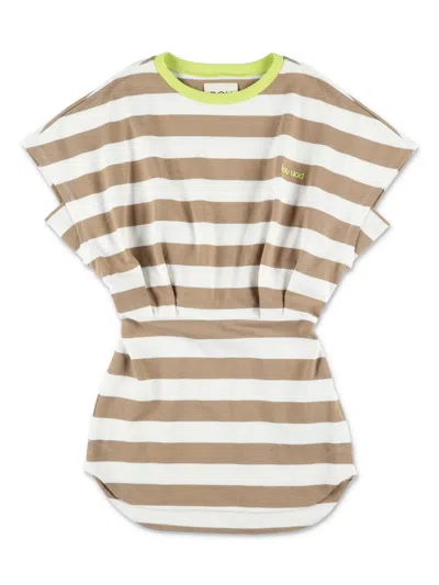 DOUUOD STRIPED T-SHIRT DRESS
