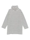 Douuod Striped Turtleneck Dress In Multi
