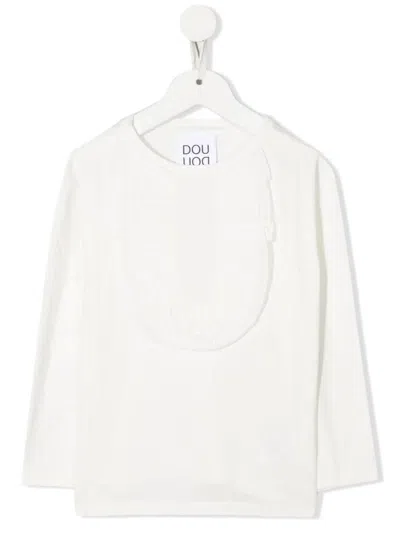 DOUUOD T-SHIRT WITH RUFFLES