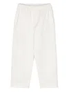 Douuod Tapered Cotton-blend Trousers In Neutrals