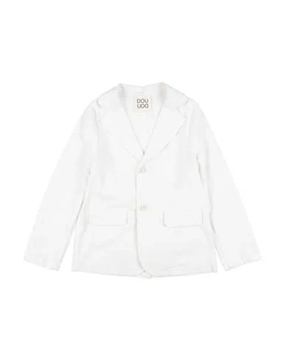 Douuod Babies'  Toddler Boy Blazer White Size 6 Cotton