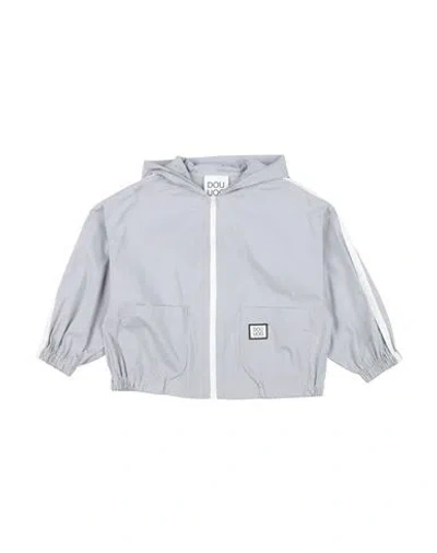 Douuod Babies'  Toddler Boy Jacket Light Grey Size 6 Cotton, Polyamide, Elastane In Gray