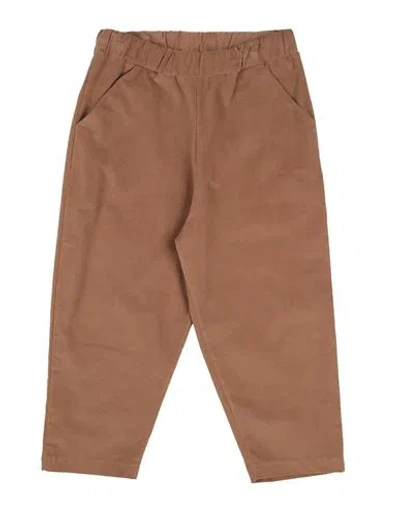Douuod Babies'  Toddler Boy Pants Camel Size 6 Cotton, Elastane In Beige