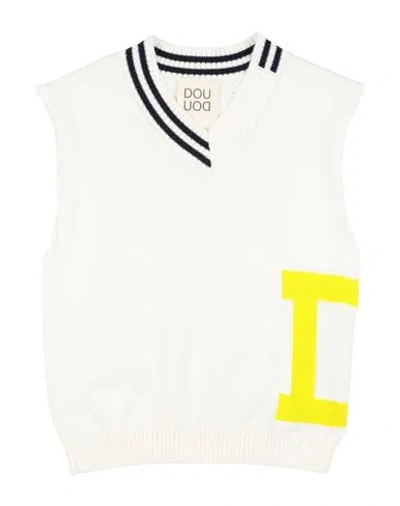 Douuod Babies'  Toddler Boy Sweater White Size 6 Cotton In Neutral