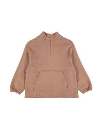 Douuod Babies'  Toddler Boy Sweatshirt Light Brown Size 4 Cotton In Beige