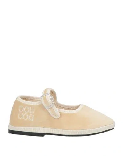 Douuod Babies'  Toddler Girl Ballet Flats Cream Size 10c Textile Fibers In Nude
