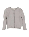 Douuod Toddler Girl Cardigan Light Grey Size 6 Cotton, Polyamide In Grey