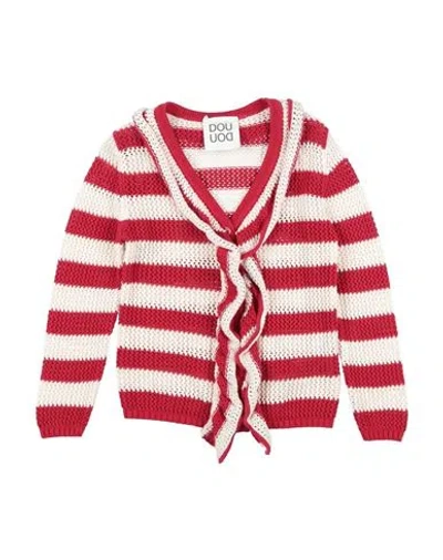 Douuod Babies'  Toddler Girl Cardigan Red Size 6 Cotton