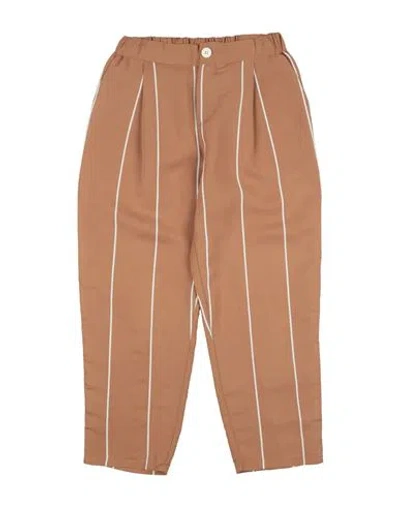 Douuod Babies'  Toddler Girl Pants Camel Size 6 Viscose, Polyester In Brown