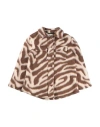 Douuod Toddler Girl Shirt Brown Size 6 Wool, Polyester, Acrylic In Brown