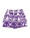 Douuod Toddler Girl Shorts & Bermuda Shorts Purple Size 6 Cotton In Purple