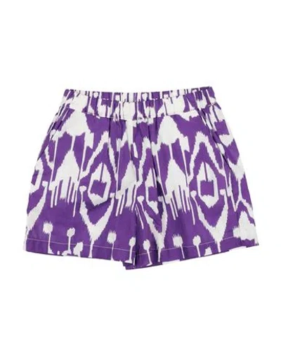 Douuod Babies'  Toddler Girl Shorts & Bermuda Shorts Purple Size 6 Cotton