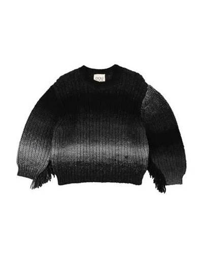 Douuod Babies'  Toddler Girl Sweater Black Size 6 Acrylic, Wool, Alpaca Wool