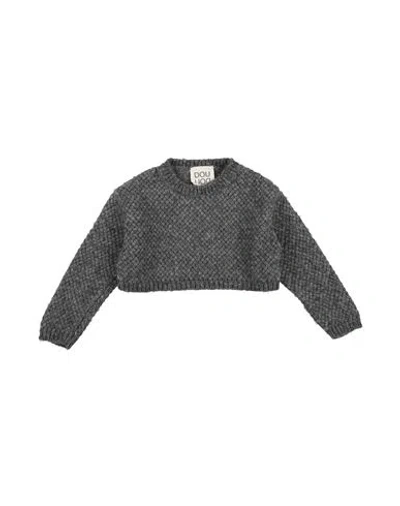 Douuod Babies'  Toddler Girl Sweater Grey Size 4 Wool, Polyamide, Alpaca Wool In Gray