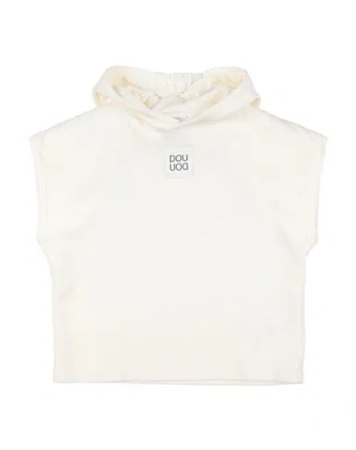 Douuod Babies'  Toddler Girl Sweatshirt Cream Size 6 Cotton In Neutral