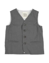 Douuod Toddler Girl Tailored Vest Grey Size 6 Polyester, Viscose, Elastane In Gray