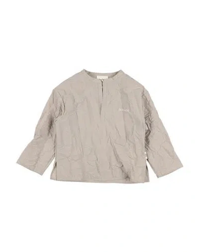 Douuod Babies'  Toddler Girl Top Beige Size 6 Cotton, Polyester In Gray