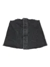 Douuod Denim Top In Black