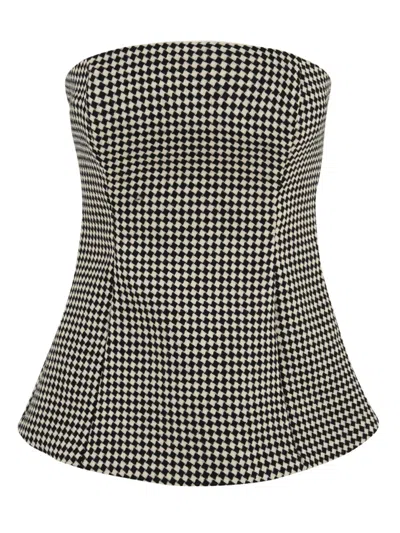 Douuod Top Black In Gray